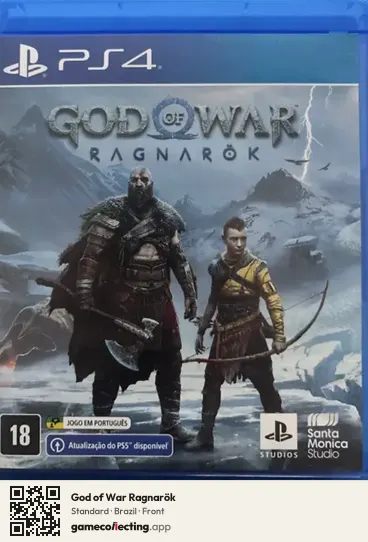 God of War Ragnarök PlayStation 4, Brazil box front