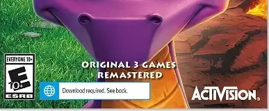 Spyro Reignited Trilogy, the ESRB box on its front