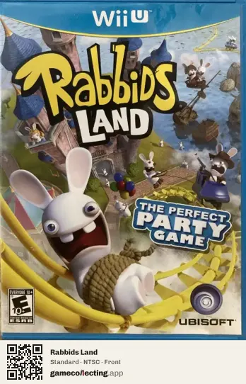 Rabbids Land Nintendo Wii U, NTSC box front