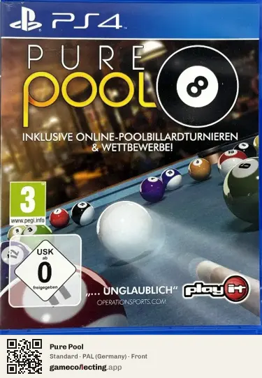 Pure Pool PlayStation 4, Germany box front