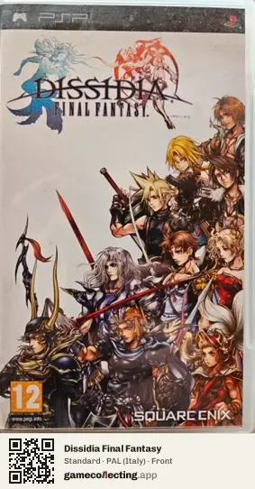Dissidia Final Fantasy PlayStation Portable, Italy box front