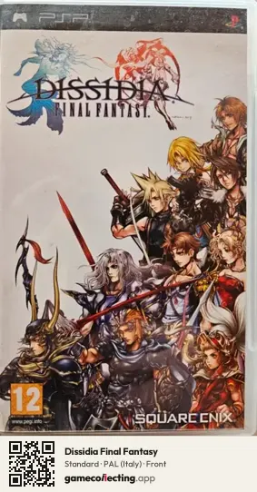 Dissidia Final Fantasy PlayStation Portable, Italy box front