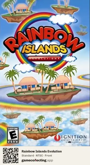 Rainbow Islands Evolution PlayStation Portable, NTSC box front