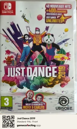 Just Dance 2019 Nintendo Switch, PAL box front