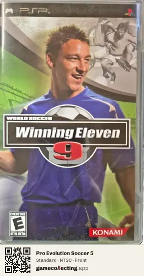 Pro Evolution Soccer 5 PlayStation Portable, NTSC box front