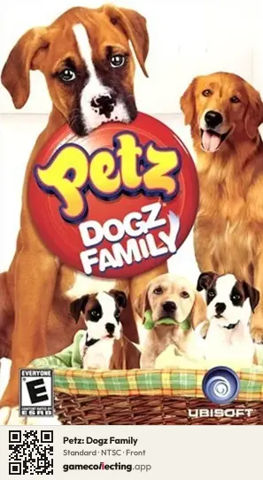 Petz: Dogz Family PlayStation Portable, NTSC box front