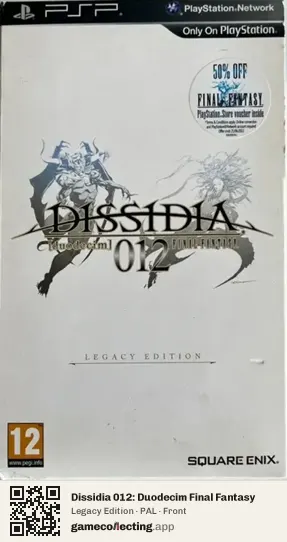 Dissidia 012: Duodecim Final Fantasy PlayStation Portable, PAL box front