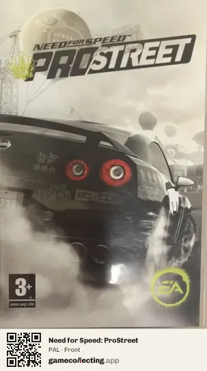 Need for Speed: ProStreet PlayStation Portable, PAL box front