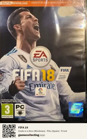 FIFA 18 Computer, Spain box front