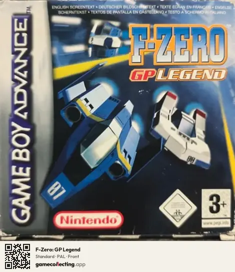F-Zero: GP Legend Game Boy Advance, PAL box front