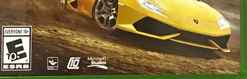Forza Horizon 2, the ESRB box on its front