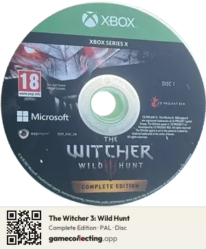The Witcher 3: Wild Hunt Xbox Series X, PAL disc