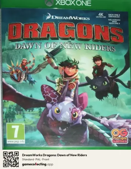 DreamWorks Dragons: Dawn of New Riders Xbox One, PAL box front
