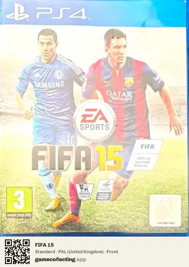 FIFA 15 PlayStation 4, United Kingdom box front