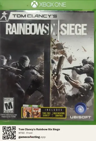 Tom Clancy's Rainbow Six Siege Xbox One, NTSC box front