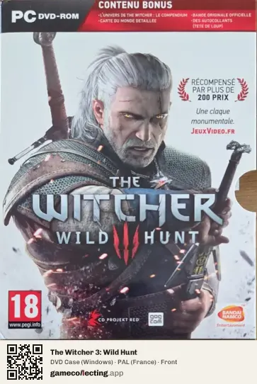 The Witcher 3: Wild Hunt Computer, France box front