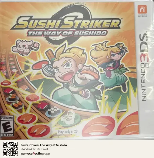 Sushi Striker: The Way of Sushido Nintendo 3DS, NTSC box front