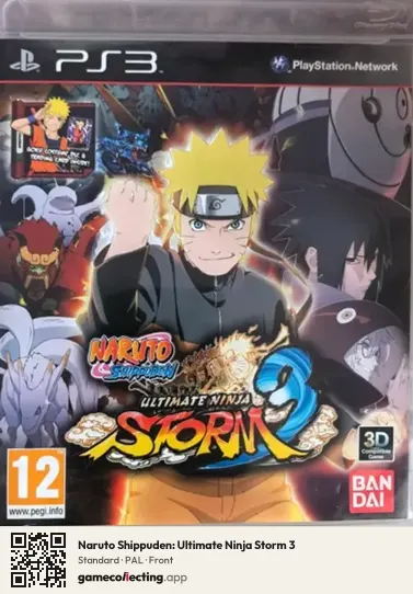 Naruto Shippuden: Ultimate Ninja Storm 3 PlayStation 3, PAL box front
