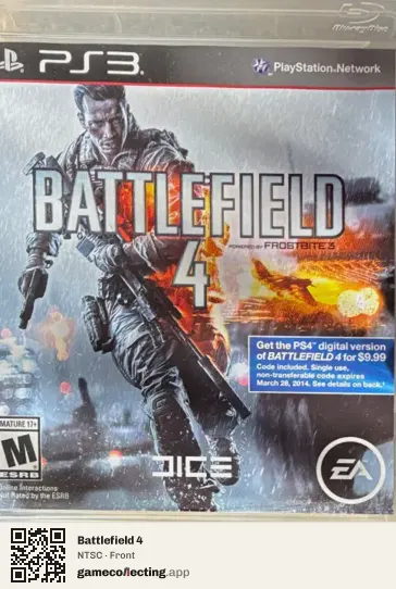 Battlefield 4 PlayStation 3, NTSC box front