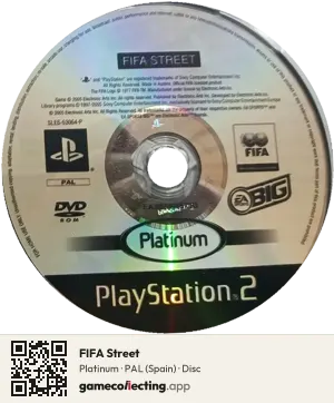 FIFA Street PlayStation 2, PAL disc