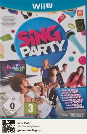 SiNG Party Nintendo Wii U, Germany box front