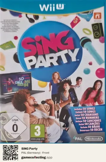 SiNG Party Nintendo Wii U, Germany box front
