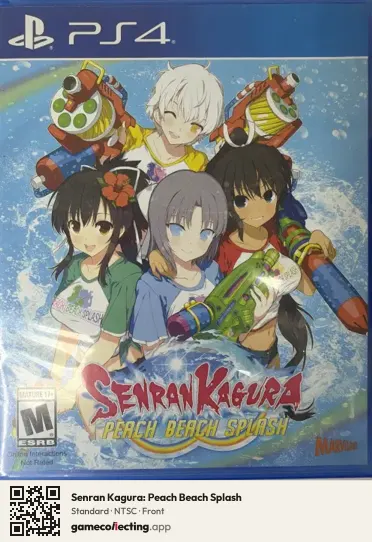 Senran Kagura: Peach Beach Splash PlayStation 4, NTSC box front