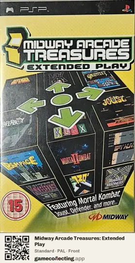 Midway Arcade Treasures: Extended Play PlayStation Portable, PAL box front