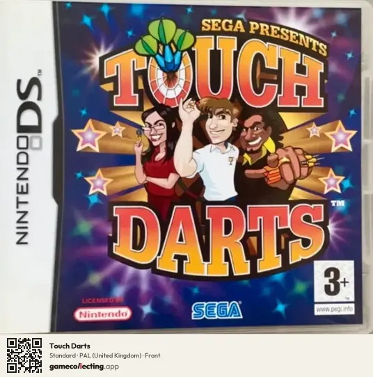 Touch Darts Nintendo DS, United Kingdom box front
