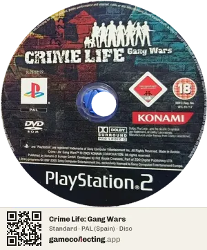 Crime Life: Gang Wars PlayStation 2, PAL disc