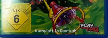SpongeBob SquarePants featuring Nicktoons: Globs of Doom, the USK square on its front