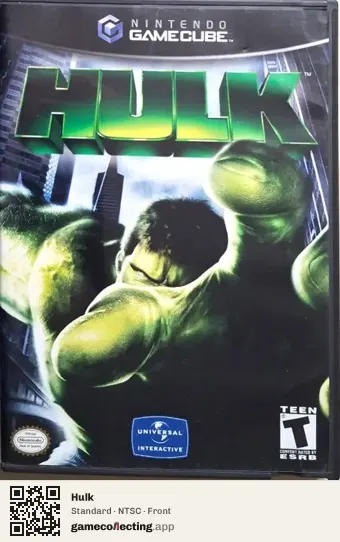 Hulk Nintendo GameCube, NTSC box front
