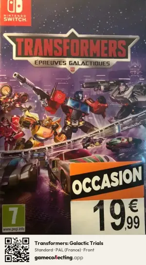 Transformers: Galactic Trials Nintendo Switch, France box front
