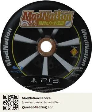 ModNation Racers PlayStation 3, Asia disc