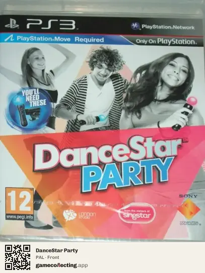 DanceStar Party PlayStation 3, PAL box front