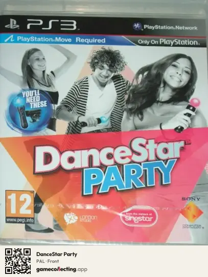 DanceStar Party PlayStation 3, PAL box front