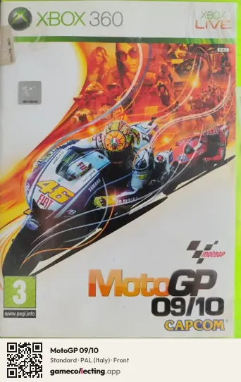 MotoGP 09/10 Xbox 360, Italy box front