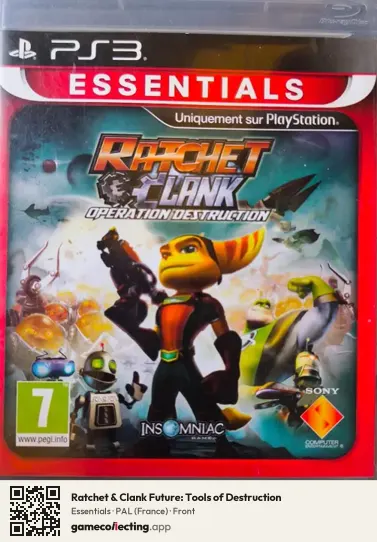 Ratchet & Clank Future: Tools of Destruction PlayStation 3, France box front