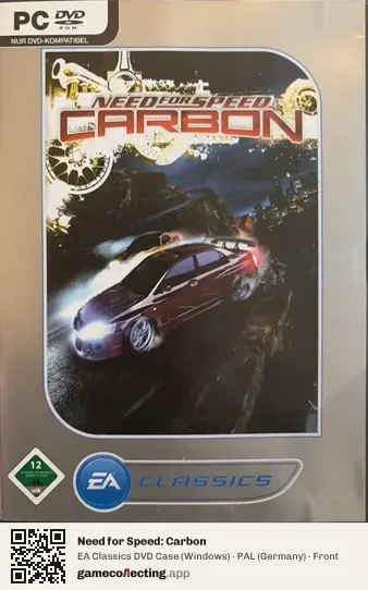 Need for Speed: Carbon Computer, Germany box front