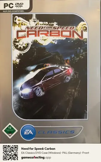 Need for Speed: Carbon Computer, Germany box front