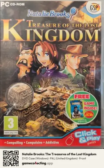 Natalie Brooks: The Treasures of the Lost Kingdom Computer, United Kingdom box front