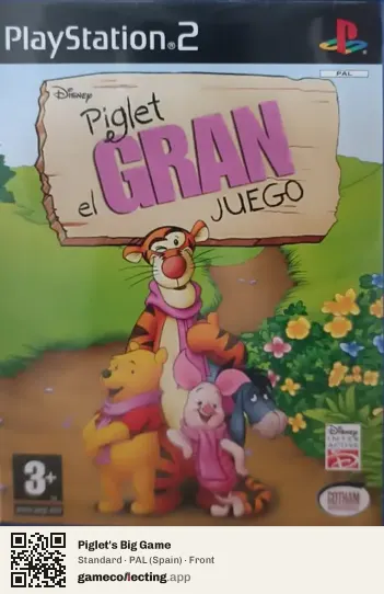 Piglet's Big Game PlayStation 2, Spain box front
