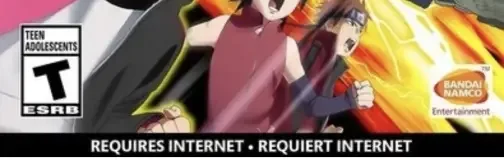 Naruto to Boruto: Shinobi Striker, the ESRB box on its front