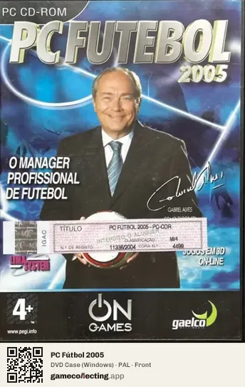 PC Fútbol 2005 Computer, PAL box front