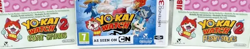 Yo-kai Watch, the PEGI square on its front