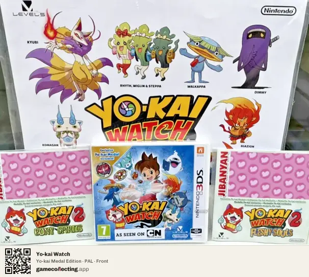 Yo-kai Watch Nintendo 3DS, PAL box front