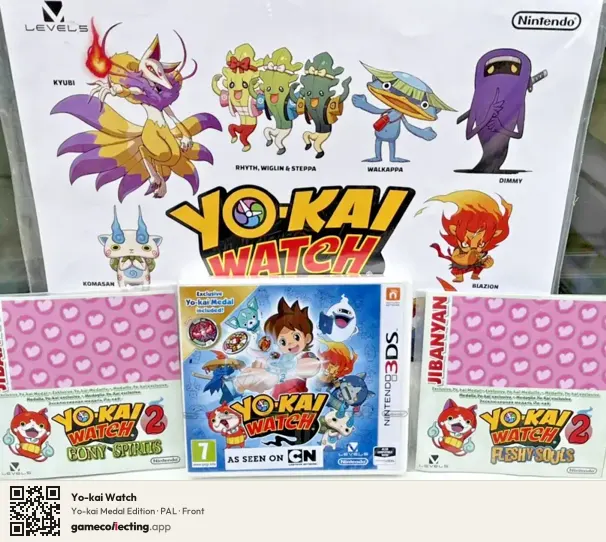Yo-kai Watch Nintendo 3DS, PAL box front