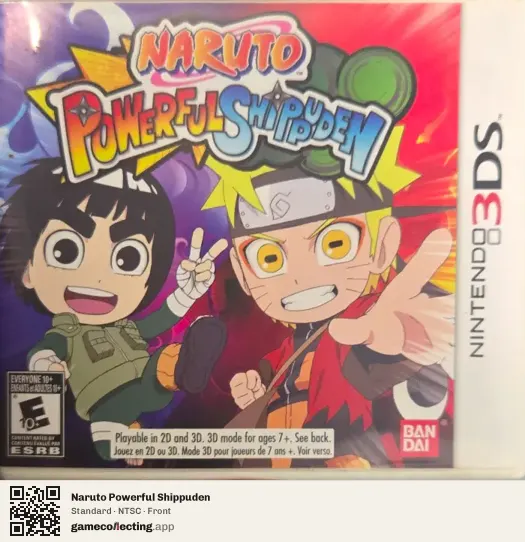 Naruto Powerful Shippuden Nintendo 3DS, NTSC box front