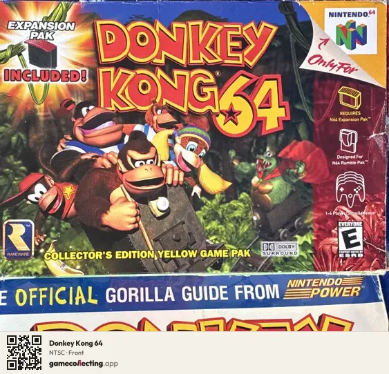 Donkey Kong 64 Nintendo 64, NTSC box front