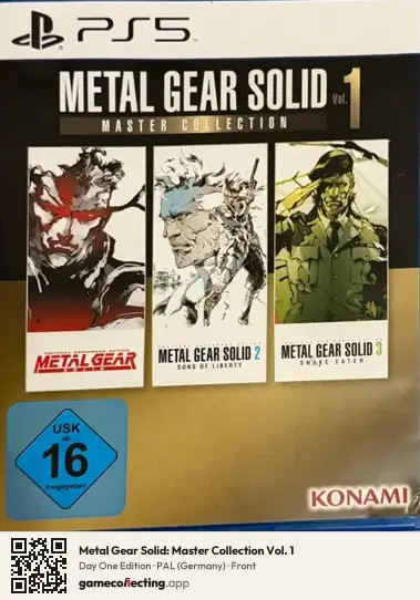 Metal Gear Solid: Master Collection Vol. 1 PlayStation 5, Germany box front